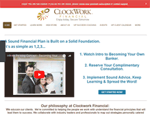 Tablet Screenshot of clockworkfinancial.com
